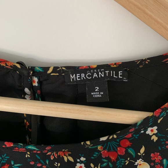 J. Crew Floral Long Sleeve Dress Lined - Picture 4 of 7